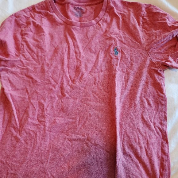 Ralph Lauren T-Shirt Salmon Pink Medium Used - Picture 1 of 2